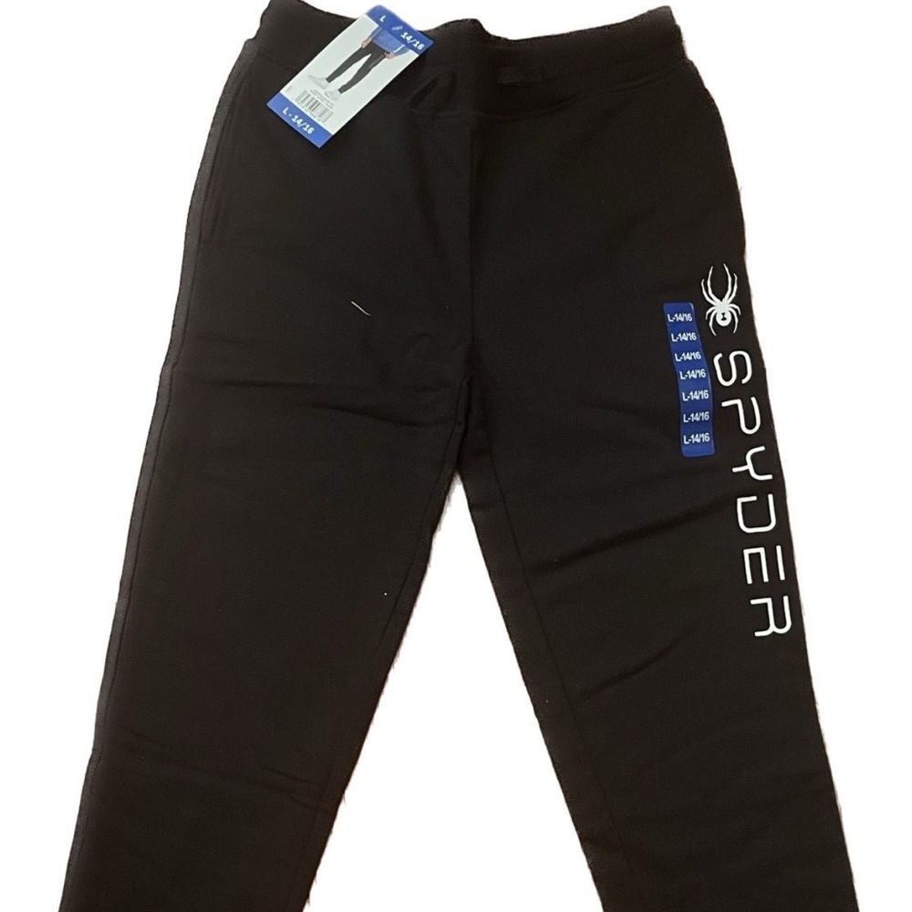 Spyder boys kids sweatpants w/ side pockets / elastic string
Size 14-16